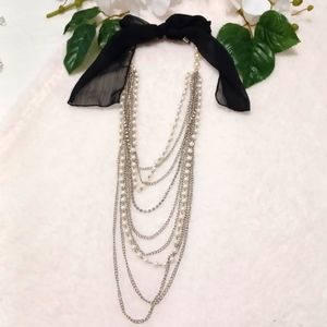 LAYERED PEARL NECKLACE